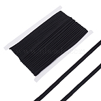 1Pc Polyester Twisted Lip Cord Trim, for DIY Craft, Black, 3/8 inch(11mm), about 15.00 Yards(13.72m)/pc(OCOR-MA0001-08A-01)