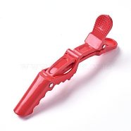 Plastic Alligator Hair Clips, Hair Sectioning Clips, for Easy Styling of Thick and Thin Hair, Red, 110x15x38mm(OHAR-WH0016-09A)