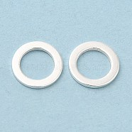 Brass Linking Rings, Cadmium Free & Lead Free, Round Ring, 925 Sterling Silver Plated, 10x1mm, Inner Diameter: 6.7mm(KK-M250-31B-S)