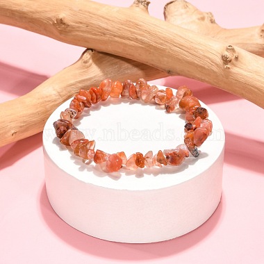 Natural & Synthetic Mixed Stone Chips Stretch Bracelets(BJEW-JB01308)-5