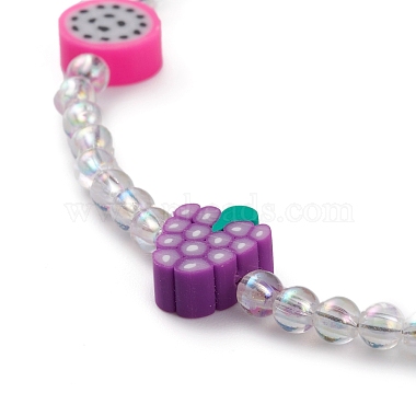 Colliers de perles pour enfants en pâte polymère colorée(NJEW-JN03288)-2