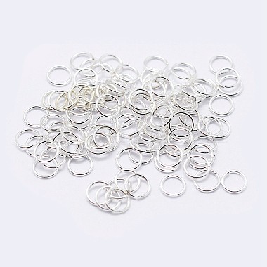 925 Sterling Silver Saw Cut Open Jump Rings(STER-F036-02S-0.4x5mm)-1