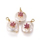 Natural Cultured Freshwater Pearl Pendants(X-PEAR-I005-10A)-1