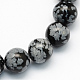 Natural Snowflake Obsidian Round Beads Strands(G-S172-10mm)-1