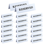 Acrylic Reserved Sign Plate, Rectangle, White, 150x40x44.5mm(AJEW-WH0248-964)