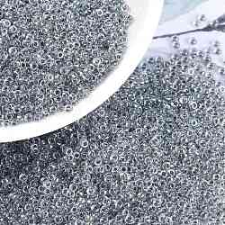 MIYUKI Round Rocailles Beads, Japanese Seed Beads, (RR3204) Magic Smoke Patina Lined Crystal, 15/0, 1.5mm, Hole: 0.7mm, about 5555pcs/bottle, 10g/bottle(SEED-JP0010-RR3204)