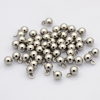 Round 304 Stainless Steel Charms(STAS-N025-02-5mm)-2