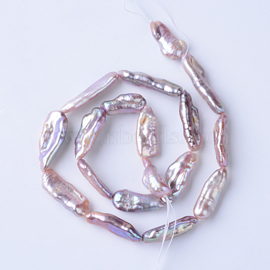 Perle baroque naturelle perles de perles de keshi(PEAR-S010-30)-2