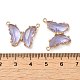 Brass Pave Faceted Glass Connector Charms(FIND-Z020-03L)-3