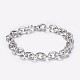 304 Stainless Steel Cable Chain Bracelets(X-BJEW-I238-09P)-1