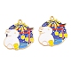 Alloy Enamel Pendants(ENAM-D051-05G)-2