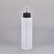 60ml Plastic Glue Bottles, Clear, 11.4cm, bottle(without cap): 8.6x3.6cm, capacity: 60ml(DIY-WH0002-06H-60ml)