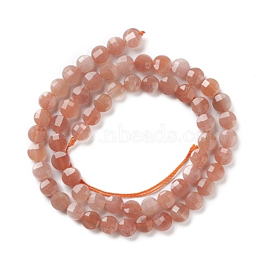 perles de pierre de soleil naturelle graduées(G-K332-B05)-2