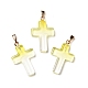 Two Tone Transparent Glass Pendants(GLAA-A004-02G)-2