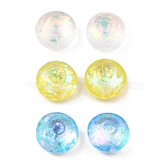 Resin Imitation Opal Cabochons, Faceted Cone, Mixed Color, 6x3.5mm(RESI-H148-08B)