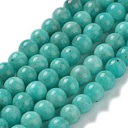 Natural Gemstone Amazonite Round Beads Strands, 6mm, Hole: 1mm, about 65pcs/strand, 15.7 inch(G-O017-6mm-08C)