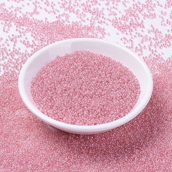 MIYUKI Round Rocailles Beads, Japanese Seed Beads, (RR1109) Inside Dyed Rose Pink, 11/0, 2x1.3mm, Hole: 0.8mm, about 5500pcs/50g