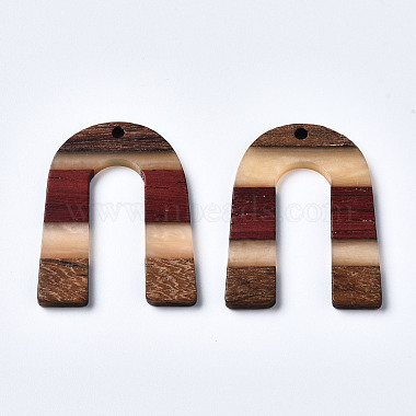 Resin & Walnut Wood Pendants(RESI-R428-07)-2