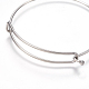 Adjustable 304 Stainless Steel Expandable Bangle Making(STAS-I081-01P)-2
