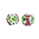 handgemachte zweifarbige Lampworkperlen(LAMP-T022-01A-12)-2