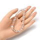 perles de strass en verre et argile polymère rondelle chaînes de dragonne de téléphone(HJEW-YW0001-05E)-4