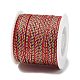 Five Tone Polyester Jewelry Braided Cord(OCOR-G015-05B-01)-3