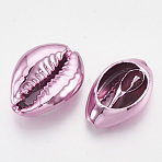 Cowrie Shell Beads, with UV Plated, No Hole/Undrilled, Violet, 20~25x14~16x5~7mm(SHEL-S274-30B)