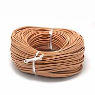 Flat Leather Cords, DIY Rope for Bracelet Necklace Jewelry Making, Sandy Brown, 3x2mm, about 100yards/bundle(300 feet/bundle)(WL-R006-3x2-02)