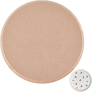 Round Pottery Tools Ceramic Plate Forming Mold, Wooden Density Plate Printing Blank Stripping Mud Plate for Ceramic Project Work, Tan, 250x15mm(DIY-WH0056-07C)