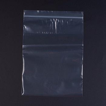 Plastic Zip Lock Bags, Resealable Packaging Bags, Top Seal, Self Seal Bag, Rectangle, White, 26x18cm, Unilateral Thickness: 3.1 Mil(0.08mm), 100pcs/bag