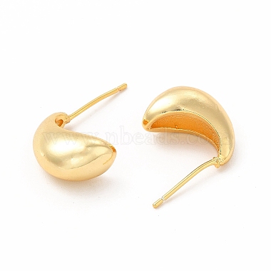 Серьги-гвоздики из латуни с гальваническим покрытием для женщин(EJEW-H094-02G)-2