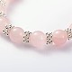Charmants bracelets extensibles en perles de pierres précieuses naturelles de la saint-valentin(BJEW-JB01839-02)-2