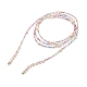 Многослойное женское ожерелье из натурального жемчуга и стеклянных бусин с веревочным узлом(NJEW-JN03908-01)-1