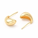 Серьги-гвоздики из латуни с гальваническим покрытием для женщин(EJEW-H094-02G)-2